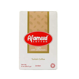 Al Ameed Light Roast Ground Coffee with Cardamom 8 oz. - Sweet and Tea