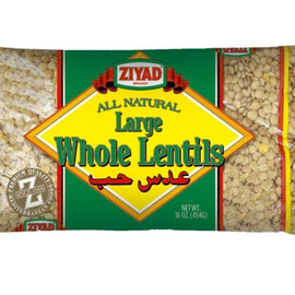 Ziyad Large Green Whole Lentils - Sweet and Tea