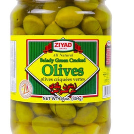 Ziyad Cracked Green Olives - Sweet and Tea