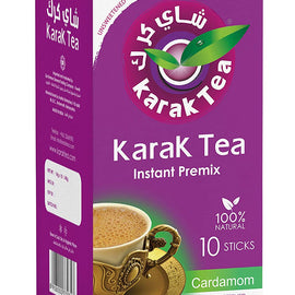 Karak Tea Instant Premix Unsweetened with Cardamom 140g (10 Sticks)